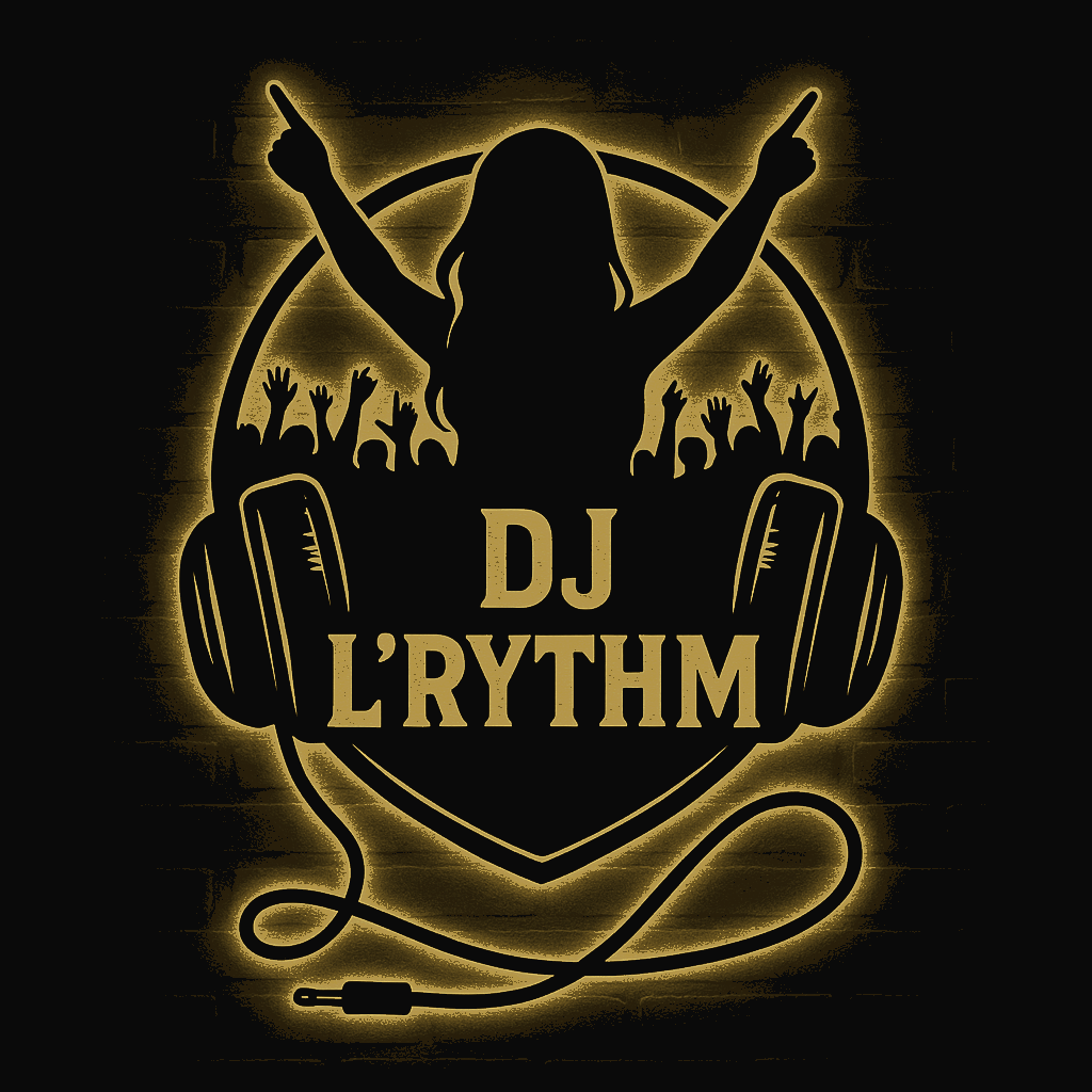 DJ L'rythm Arabic Female DJ Logo